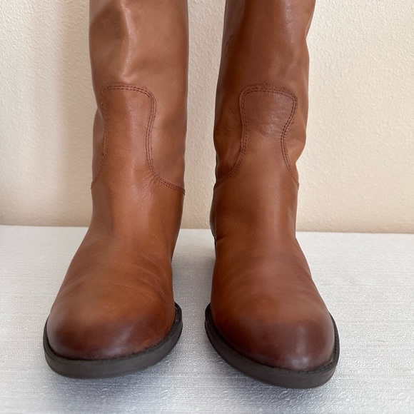 Sam Edelman Penny Whiskey Distressed Leather Knee
High Riding Boots Women's 6W - Picture 4 of 16